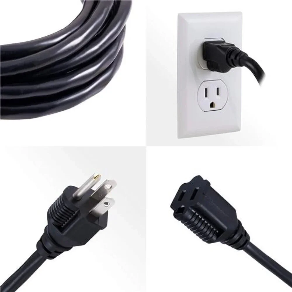 Outdoor Extension Cord,15 Ft,Heavy Duty Extension Cord,Double Insulated,Grounded